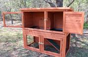 Aspen Double Storey Hutch for Rabbits or Guinea Pigs