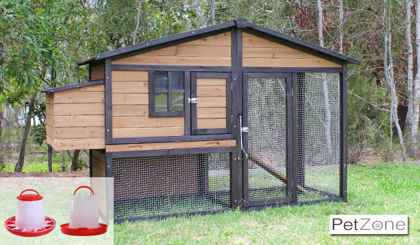 Brunswick A Frame Chicken Coop Package with Feeders