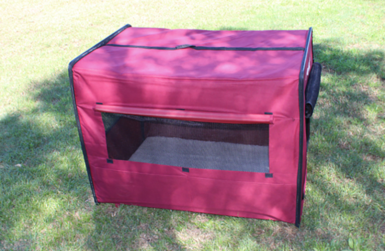 Petpal CozyHome Soft Dog Crate - Maroon