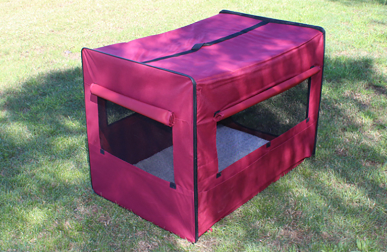 Petpal CozyHome Soft Dog Crate - Maroon
