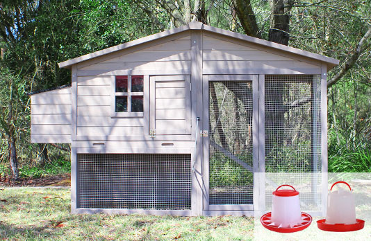 Somerset A Frame Chicken Coop Package with Feeders